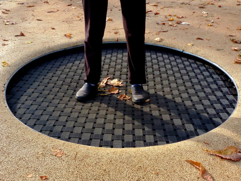 in ground trampoline installation