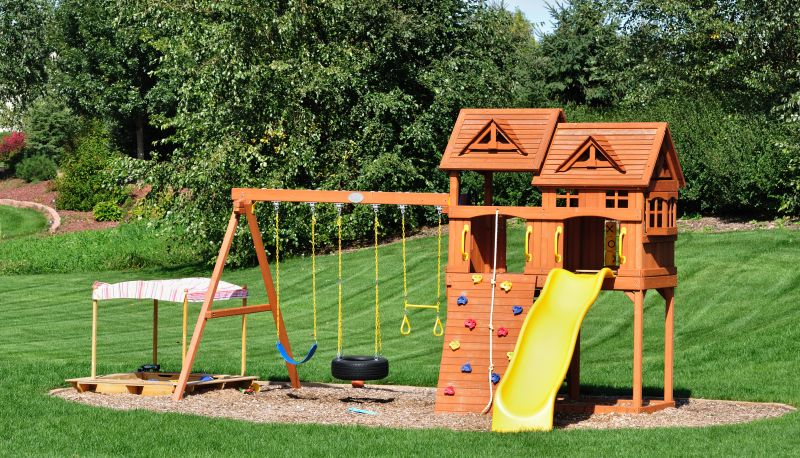 Wooden Playset Installation in Kansas City, MO